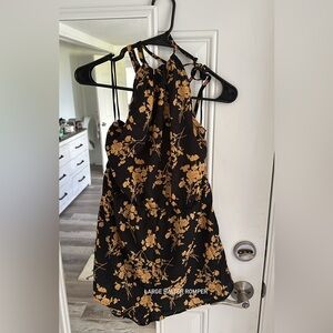 Large- Halter top romper